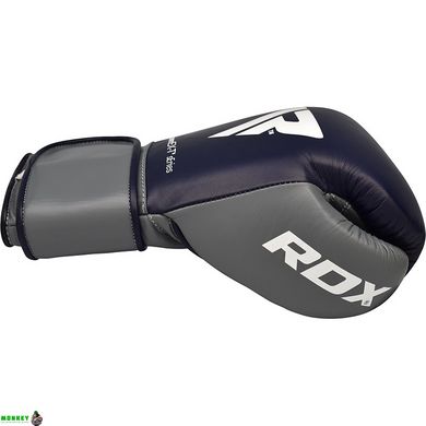 Боксерские перчатки RDX Leather Pro C4 Blue 12 ун.
