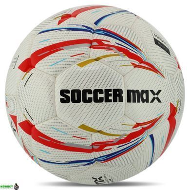 Мяч футбольный SOCCERMAX FB-8070 Белый-синий №5 PU