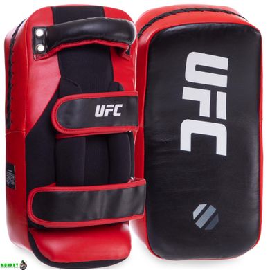 Пады для тайского бокса Тай-пэды UFC PRO Thai UCP-75347 38x19x10см 2шт чорний-червоний