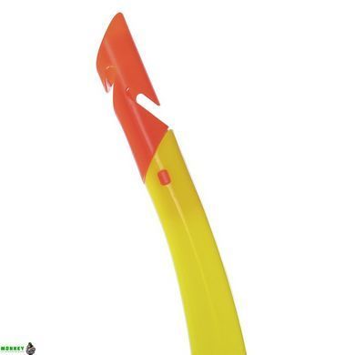 Набор для плавания маска c трубкой Zelart M166-SN52-PVC Желтый-серый-прозрачный