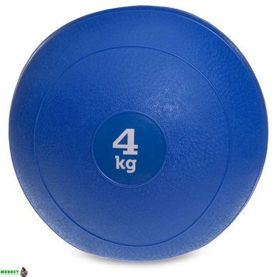 Мяч медицинский слэмбол для кроссфита Record SLAM BALL FI-5165-4 4кг синий