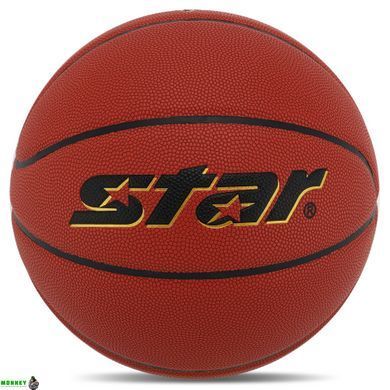Мяч баскетбольный PU №7 STAR CONQUER BB4817C (PU, бутил, красный)
