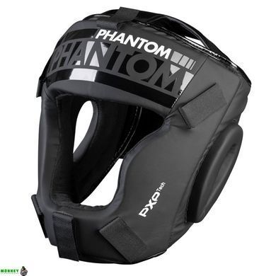 Боксерский шлем Phantom APEX Cage Black (капа в подарок)