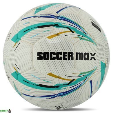 Мяч футбольный SOCCERMAX FB-8070 Белый-синий №5 PU