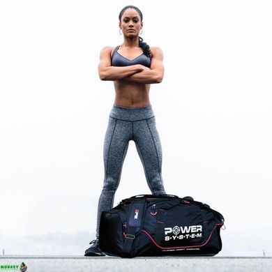 Сумка спортивна Power System PS-7010 Gym Bag Magna Blak/Red