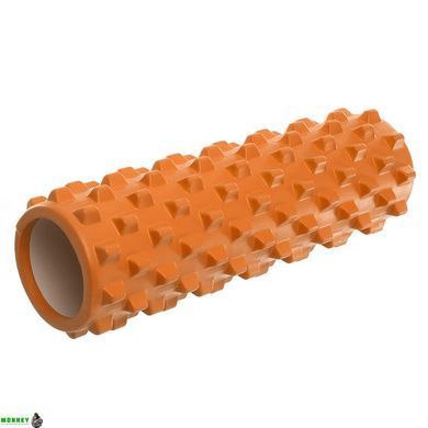 Роллер для йоги и пилатеса (мфр ролл) SP-Sport Grid Rumble Roller FI-4942 Синий 45см