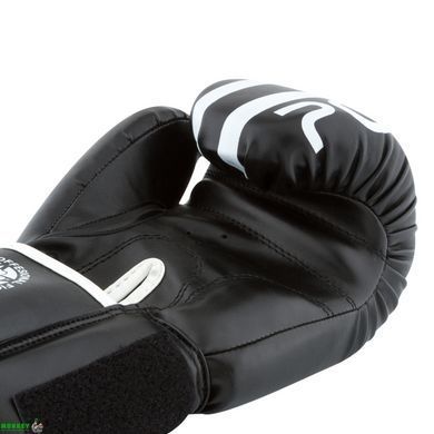 Боксерские перчатки PowerPlay 3010 черно-белые 8 унций