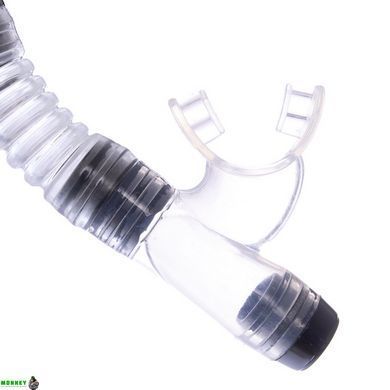 Набор для плавания маска c трубкой Zelart M166-SN52-PVC Желтый-серый-прозрачный