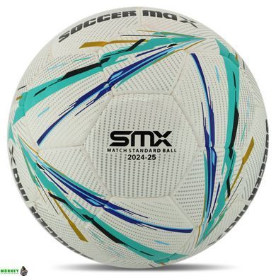 Мяч футбольный SOCCERMAX FB-8070 Белый-синий №5 PU