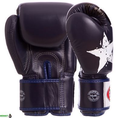 Рукавички боксерські шкіряні FAIRTEX BGV1N Чорний 14 унції NATION PRINT