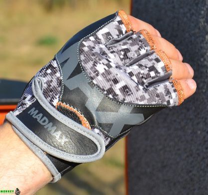 Рукавички для фітнесу MadMax MFG-831 Mti 83.1 Grey/Digital Camo M