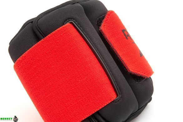 Обважнювачі щиколотки Reebok Flexlock Ankle Weights чорний, червоний Uni 0.5 кг