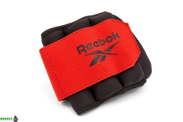Обважнювачі щиколотки Reebok Flexlock Ankle Weights чорний, червоний Uni 0.5 кг