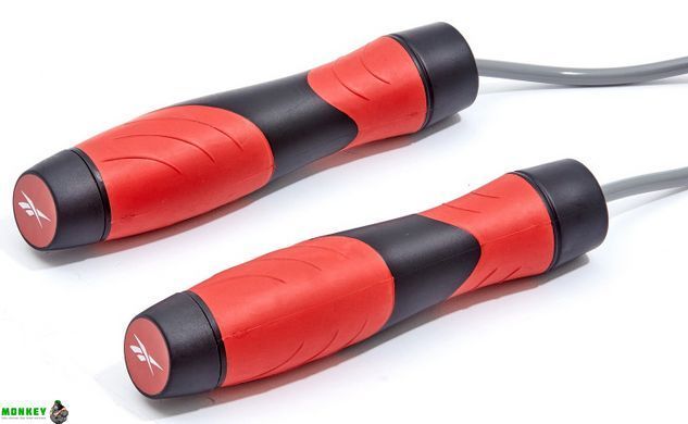 Скакалка Reebok Premium Skipping Rope чорний, червоний Уні 280 см