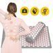 Килимок акупунктурний з валиком 4FIZJO Classic Mat XL Аплікатор Кузнєцова Grey/Pink (P-5907739313294)