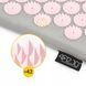 Килимок акупунктурний з валиком 4FIZJO Classic Mat XL Аплікатор Кузнєцова Grey/Pink (P-5907739313294)