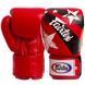 Рукавички боксерські шкіряні FAIRTEX BGV1N Чорний 14 унції NATION PRINT