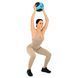 М'яч медичний медбол Medicine Ball LiveUpLP8112-3 3кг чорний-синій