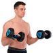 Гантели профессиональные с полиуретановым покрытием LiveUp LP8003-10 (2х10кг)