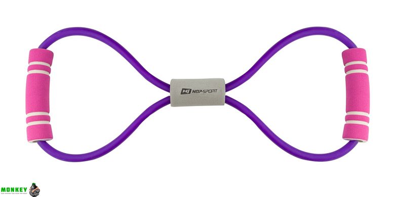 Еспандер гумовий з ручками Hop-Sport HS-L042YG фіолетовий