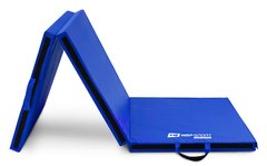 Мат гимнастический Hop-Sport HS-065FM средне-твердый с липучкой 5см синий