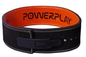 Пояс для важкої атлетики PowerPlay 5175 чорно-жовтогарячий L