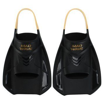 Ласты тренировочные с открытой пяткой MadWave Open Heel Training M074908 Черный XS (31-33) размер