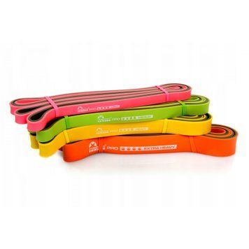 Резиновые петли для тренировок Majestic Sport Pro Power Band BiColor набор 4 шт 7-40 кг M-PB-4019