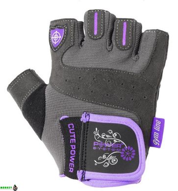 Рукавички для фітнесу і важкої атлетики Power System Cute Power PS-2560 жіночі Purple XS