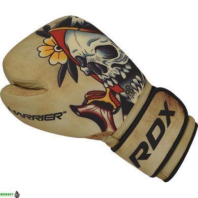 Рукавички боксерські RDX T14 HARRIER Brown Tattoo 14 ун.