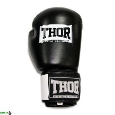 Рукавички боксерські THOR SPARRING 14oz / шкіра / чорно-білі