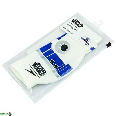 Шапочка для плавання SPEEDO SLOGAN PRINT 808385C631 Star Wars білий-синій