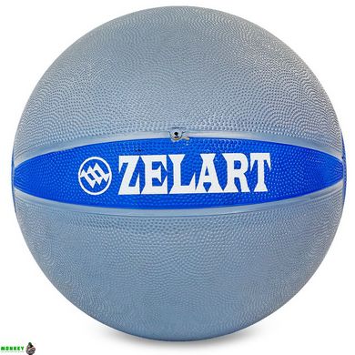 Мяч медицинский медбол Zelart Medicine Ball FI-5122-9 9кг серый-синий