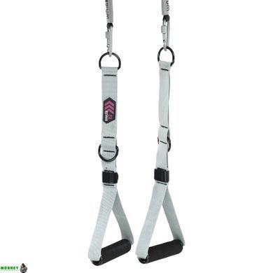 Ручки для еспандера та тренажера MULTIPURPOSE HANDLES EZOUS F-04 2шт сірий
