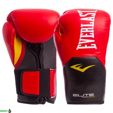 Перчатки боксерские EVERLAST PRO STYLE ELITE P00001198 14 унций красный-черный