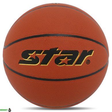 М'яч баскетбольний STAR TEAM WORK BB3117 №7 PU помаранчевий