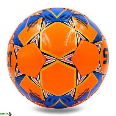 М'яч для футзалу SELECT SUPER ST-8142 №4 помаранчевий-синій