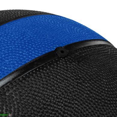 М'яч медичний медбол Zelart Medicine Ball FI-5122-9 9кг сірий-синій