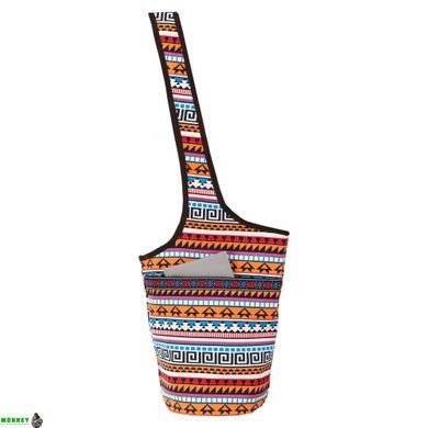 Сумка для фітнесу та йоги через плечо KINDFOLK Yoga bag SP-Sport FI-8364-1 помаранчевий-блакитний