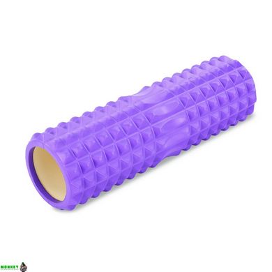 Роллер для йоги та пілатесу (мфр рол) SP-Sport Grid Spine Roller FI-6674 45см кольори в асортименті