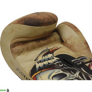 Рукавички боксерські RDX T14 HARRIER Brown Tattoo 14 ун.