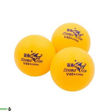 Набор мячей для настольного тенниса DOUBLE FISH 1* 510280 Желтый 100штук