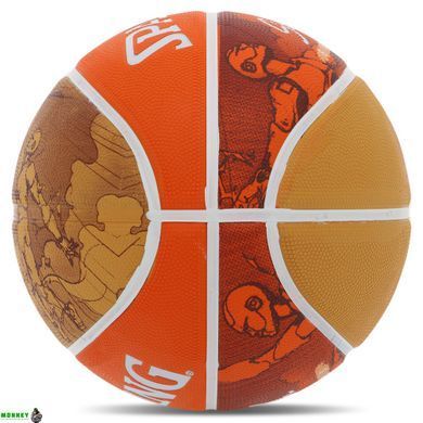 Мяч баскетбольный резиновый SPALDING JUMP SKETCH 84452Y №7 оранжевый