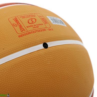 Мяч баскетбольный резиновый SPALDING JUMP SKETCH 84452Y №7 оранжевый