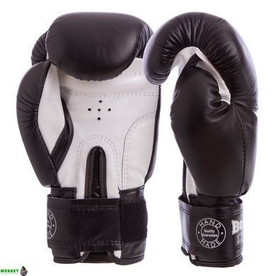 Рукавички шкіряні боксерські BOXER 2023 Червоний-чорний 12 унції