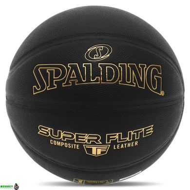 Мяч баскетбольный Composite Leather №7 SPALDING 77559Y TF SUPER FLITE (бутил, черный)