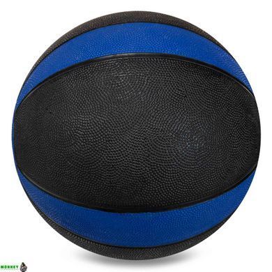 М'яч медичний медбол Zelart Medicine Ball FI-5122-9 9кг сірий-синій