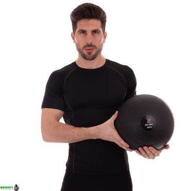 М'яч медичний слембол для кросфіту Zelart SLAM BALL FI-2672-20 20кг чорний