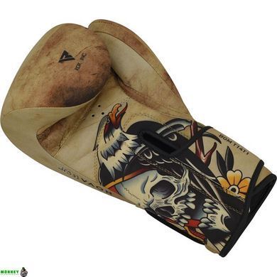 Рукавички боксерські RDX T14 HARRIER Brown Tattoo 14 ун.