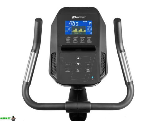 Велотренажер електромагнітний Hop-Sport HS-300H Aspect сірий + мат